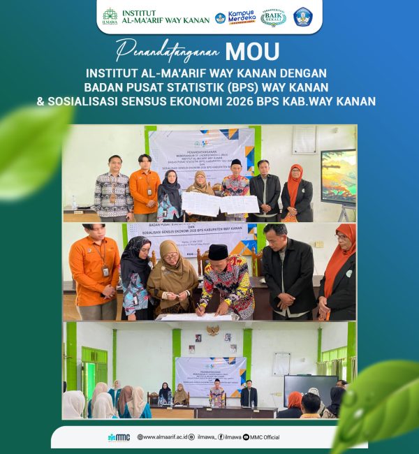 Institut Al-Ma’arif Way Kanan Jalin Kerja Sama dengan BPS Way Kanan, Mahasiswa Akan Dilibatkan dalam Sensus Ekonomi 2026